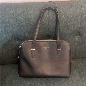 Kate Spade Black Leather Satchel Timeless Design